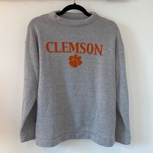 Concepts Sport Clemson Grey Knit Pullover